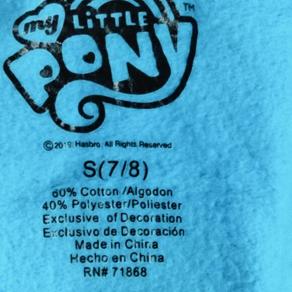 Girls' Hooded Jacket with Wings and Rainbow Mane (Size 7/8), My Little Pony Insp - Picture 5 of 12